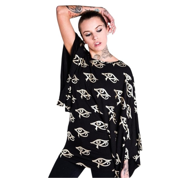 Killstar Tops - Killstar | Ra Kimono Top Goth Witchy Grunge Mythical Gypsy